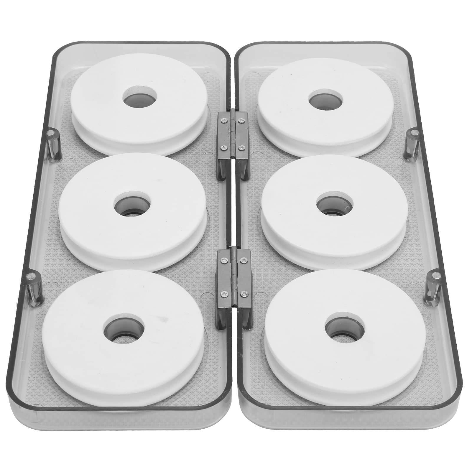NOENNULL spools on a tackle box enable fast line access