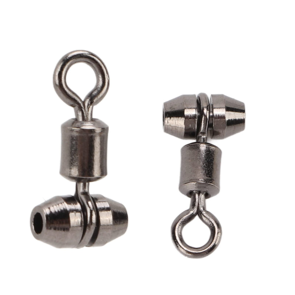 NOENNULL pack of 10 swivels laid out for versatile fishing use
