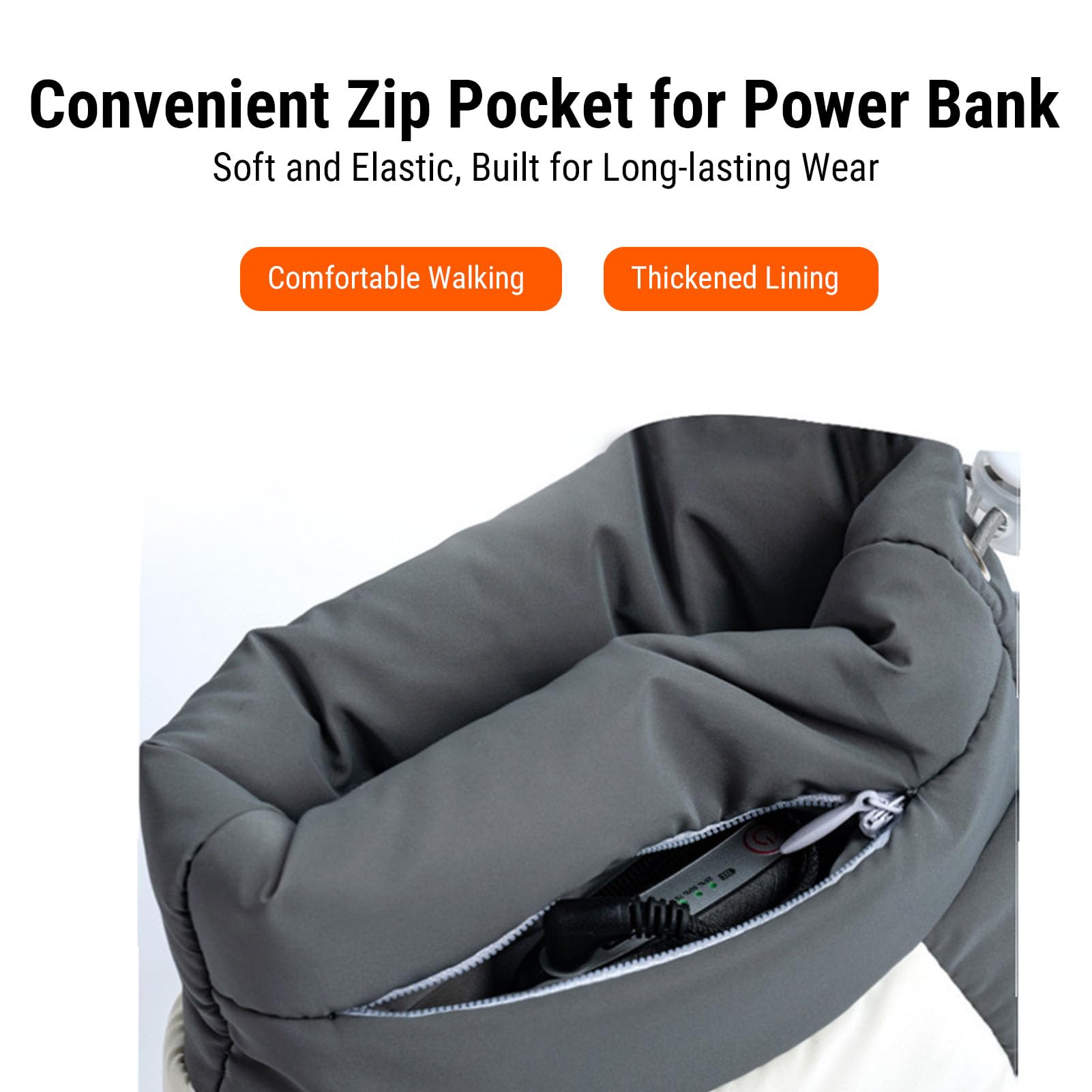 NOENNULL USB heated boots quick warmth on demand.