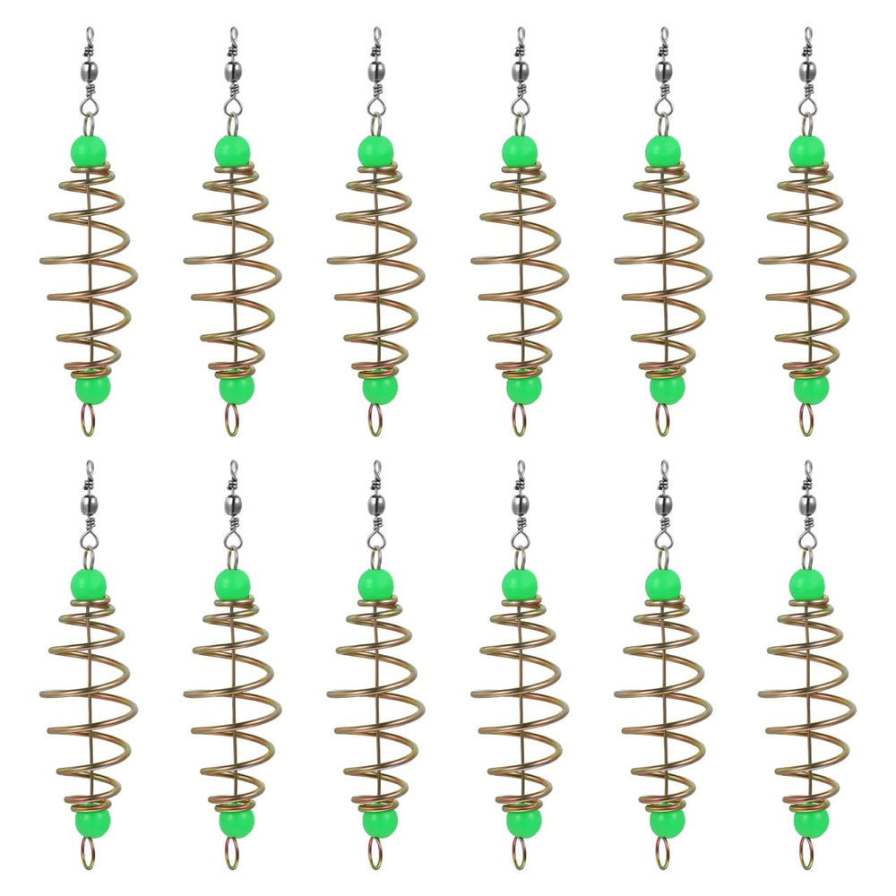 NOLITOY olive-shaped fishing feeder bait cage close-up