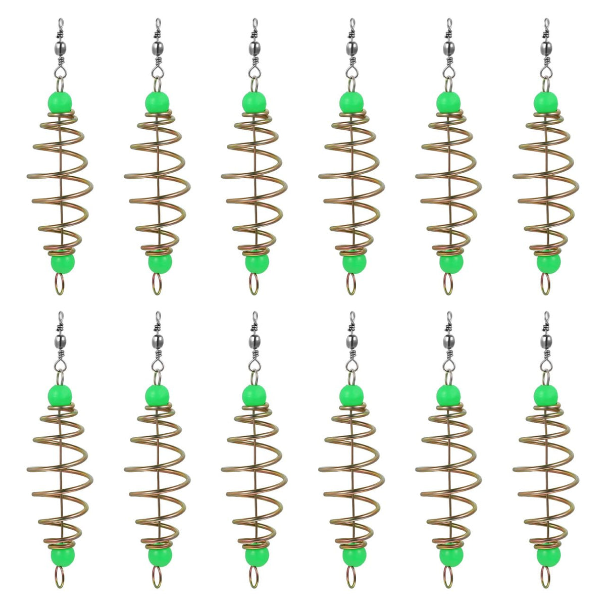 NOLITOY olive-shaped fishing feeder bait cage close-up