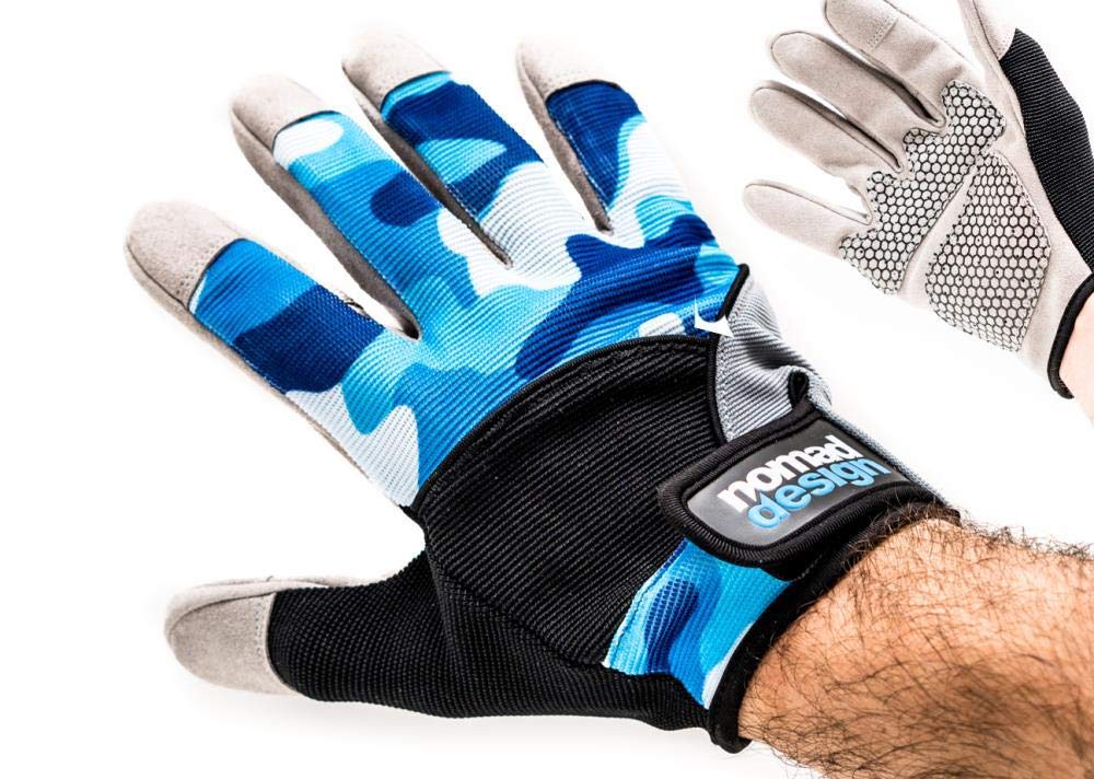 Nomad Design breathable mesh back on fishing casting gloves