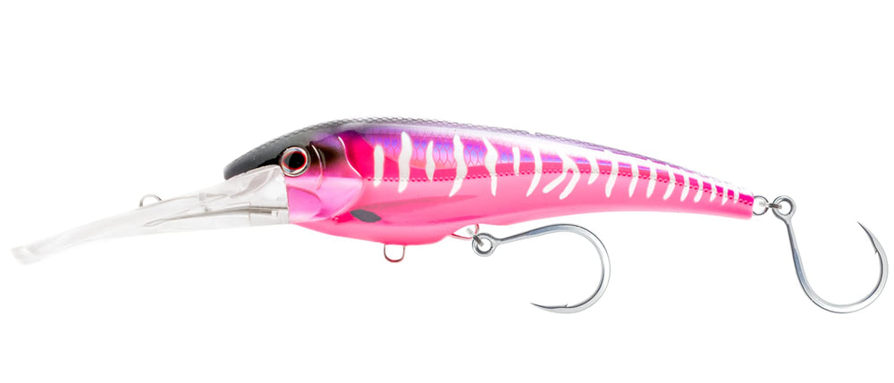 Nomad Design DTX Minnow 125 FLT Hot Pink Mackerel with Autotune and Hydrospeed belly eyelet