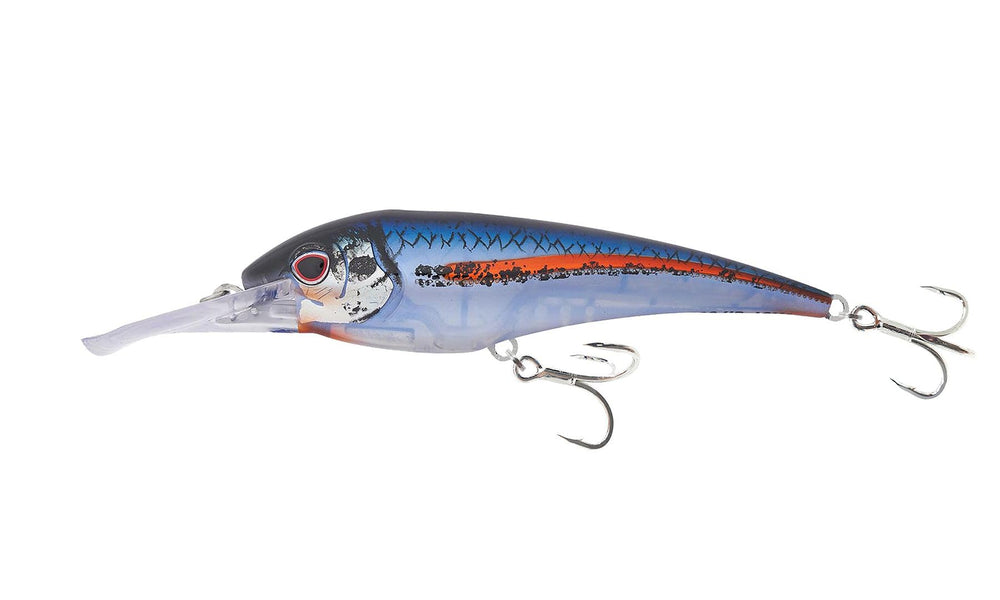Nomad Design DTX Minnow 180 lure in red bait for aggressive saltwater trolling