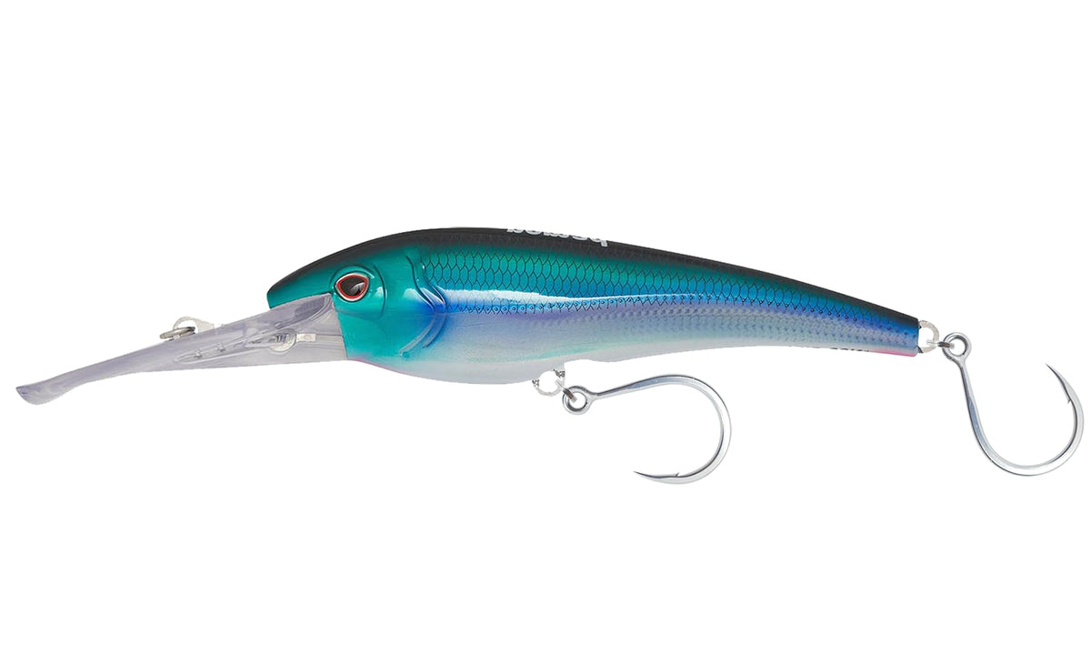 Nomad Design DTX Minnow 200 front view for deep-water tuna trolling.