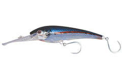 Nomad Design DTX Minnow 200 red lure side view for versatile saltwater trolling.