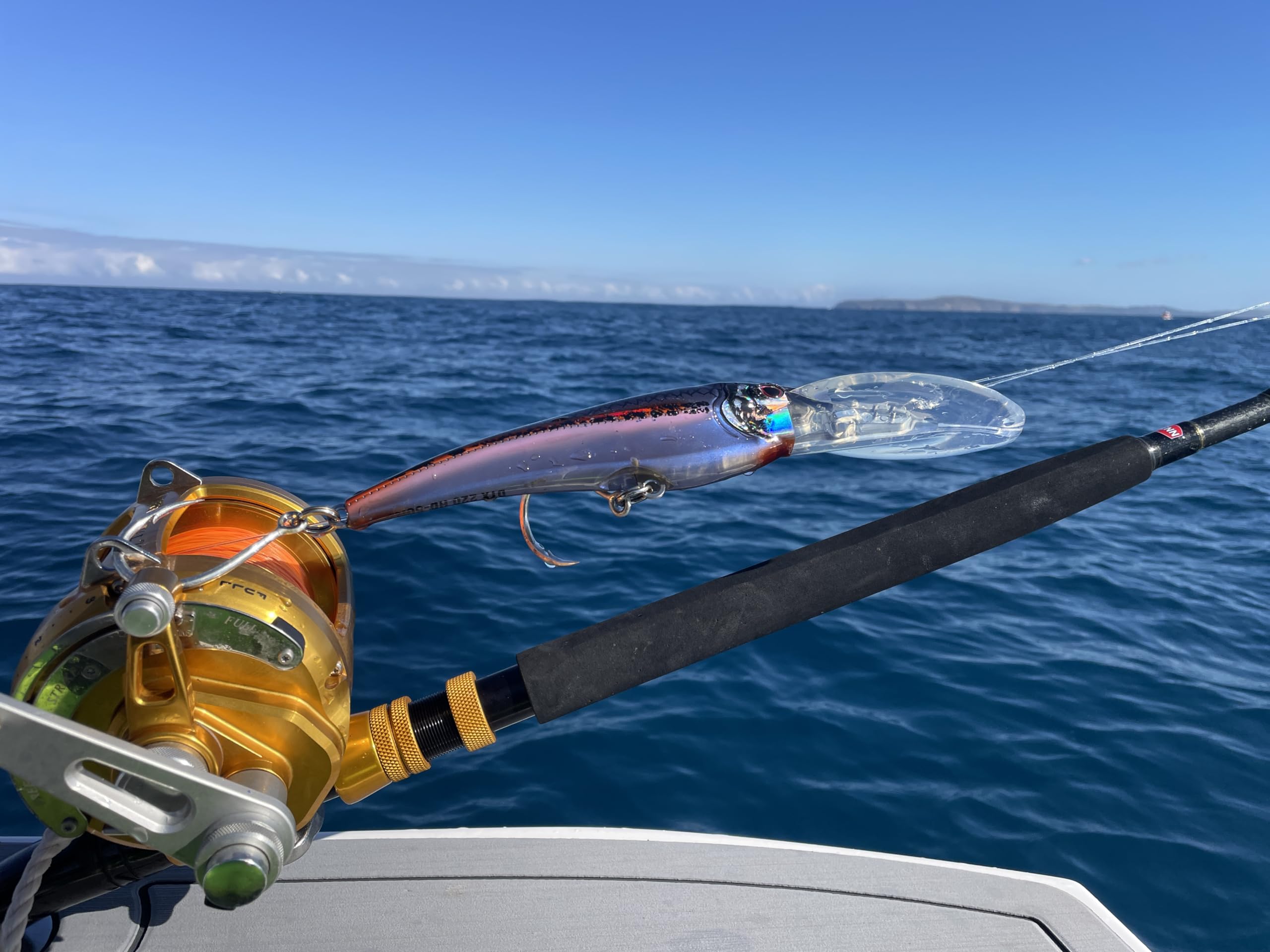 Nomad Design DTX Minnow 200 trolling action suits 12+ knot speeds.