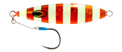 Nomad Design The Gypsy back slide jig in Crimson Tide, versatile for shallow and deep water fishing.