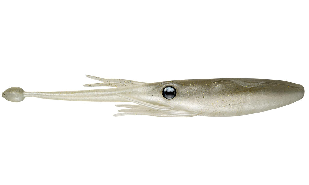 Nomad Design Jerksquid 9in gold bullet lure, ideal for striped bass and tuna offshore