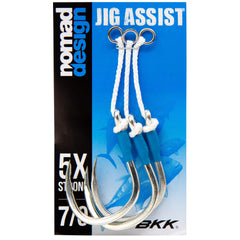 Nomad Design Jigging Assist Hooks with heavy-duty rings deliver strong, reliable jigging performance.