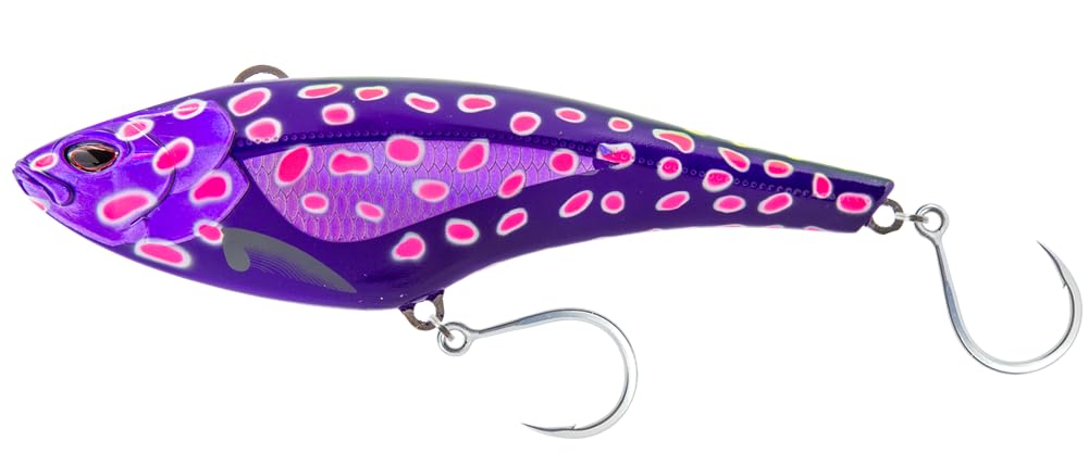 Nomad Design Madmacs 200mm Nuclear Coral Trout front view highlighting lifelike offshore trolling action