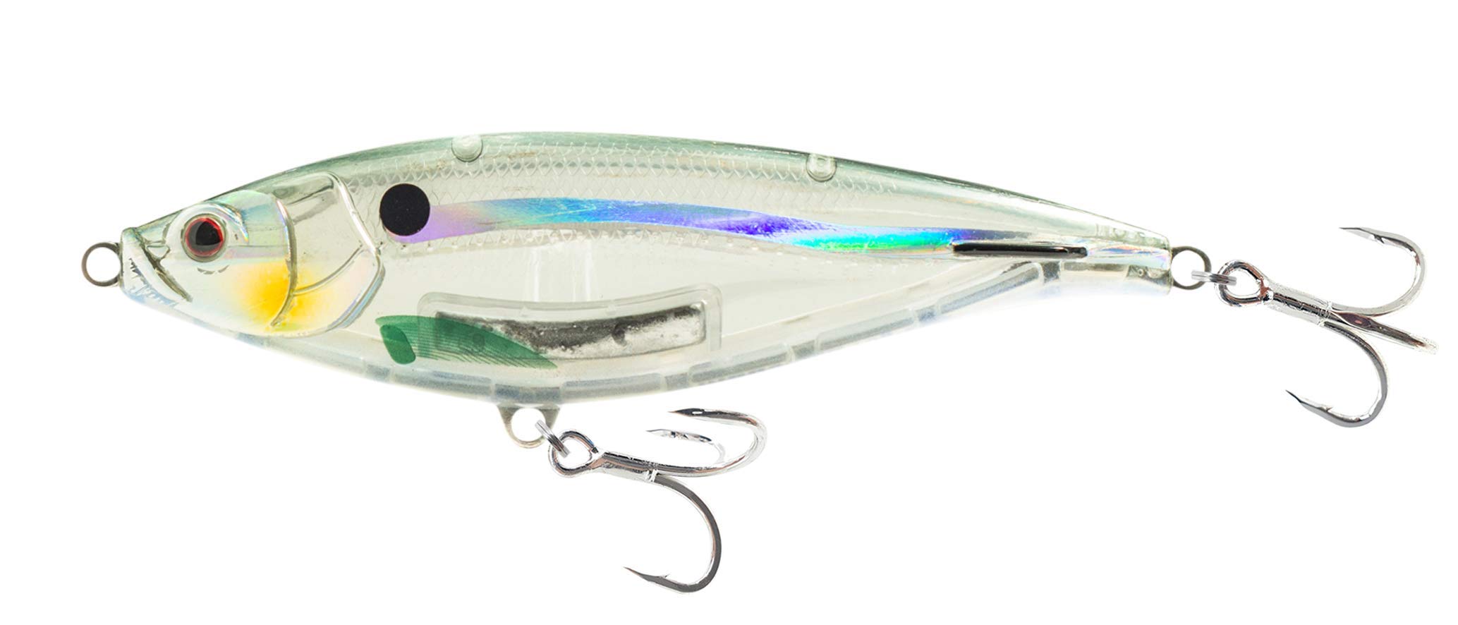 Nomad Design Madscad 95 sinking lure close up highlighting durable saltwater finish