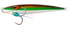 Nomad Design Ridgeback Jig angled head delivers erratic sideways darting action for pelagic and bottomfish
