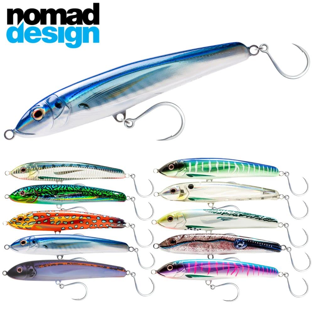 Nomad Design Riptide 200 sinking sub-surface walker shows large side-to-side action.