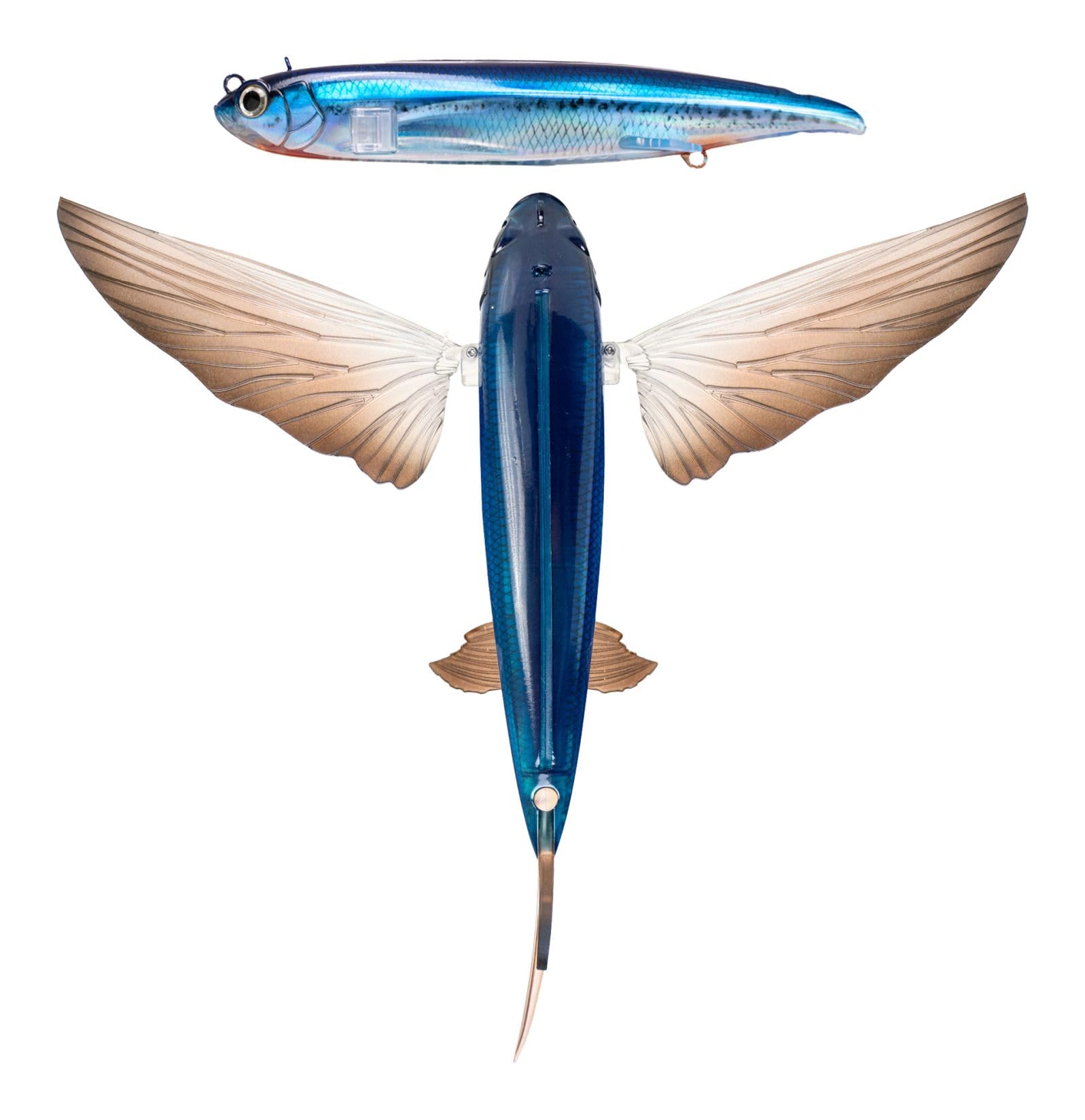 Nomad Design Slipstream 200 Flying Fish showing realistic motion for successful trolling