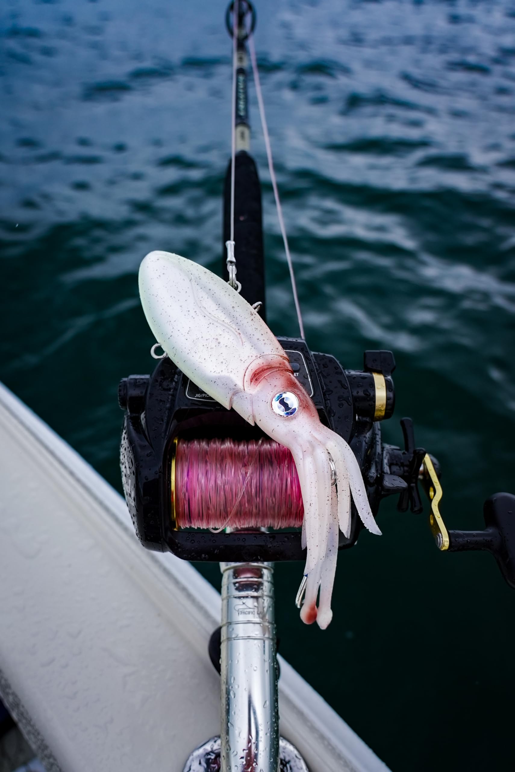 Nomad Design Squidtrex lure with TPE soft-plastic delivers lifelike vibrations.