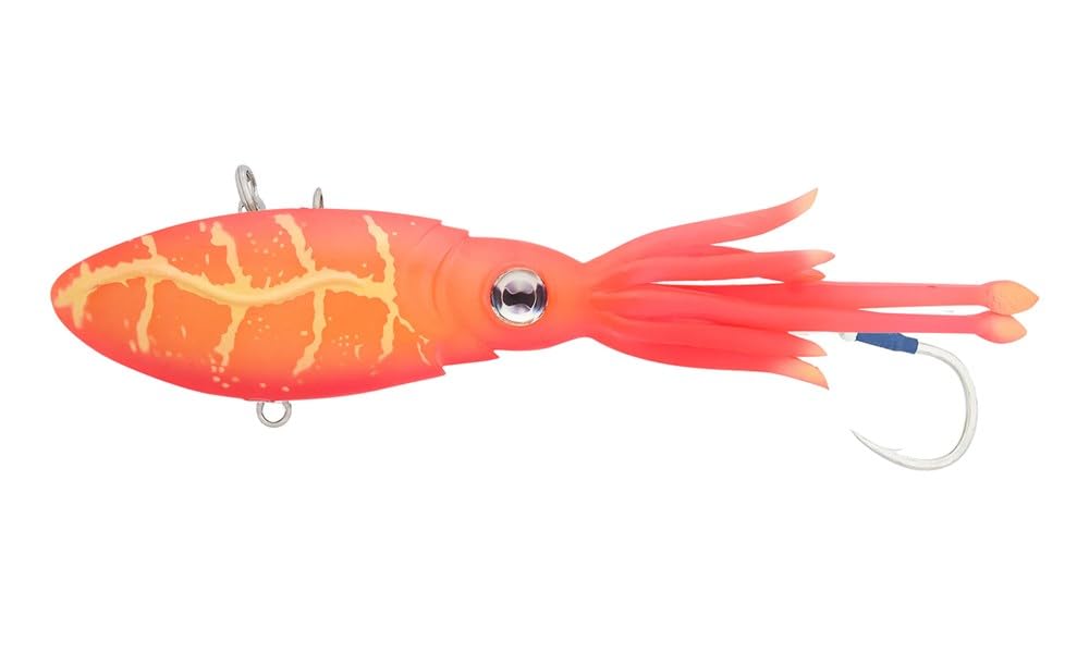 Nomad Design Squidtrex front view showing vibrating lure for offshore big-game fishing.