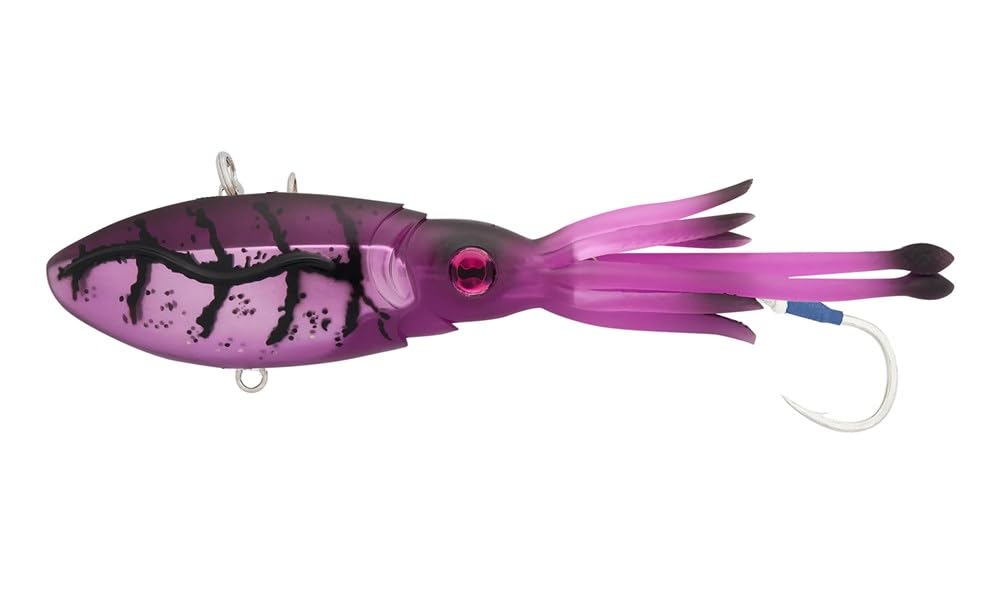 Nomad Design Squidtrex Phantom front view shows offshore lure ready for big-game trolling.