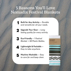 Nomadix Festival Blanket lightweight and packable for travel