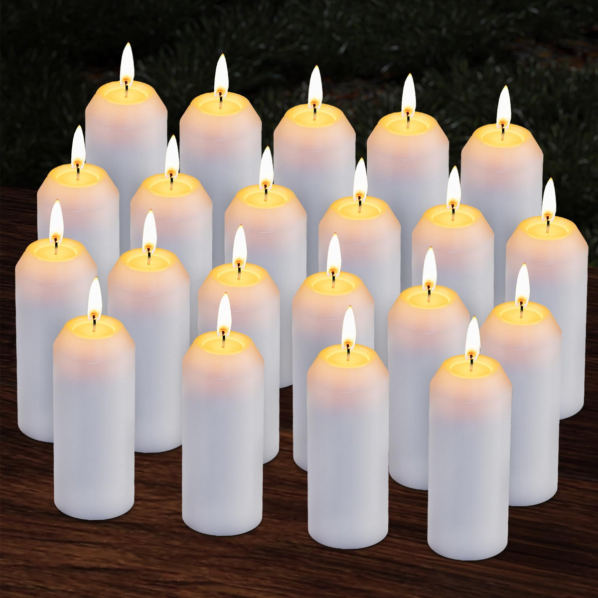 NOMFIX 20-pack emergency candles packaging ready for preparedness kits.