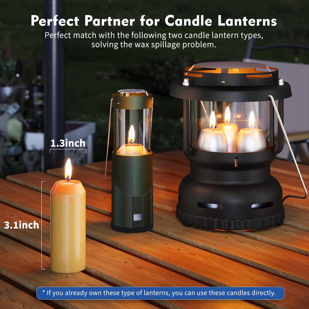 NOMFIX outdoor-15h candle provides reliable light for camping.