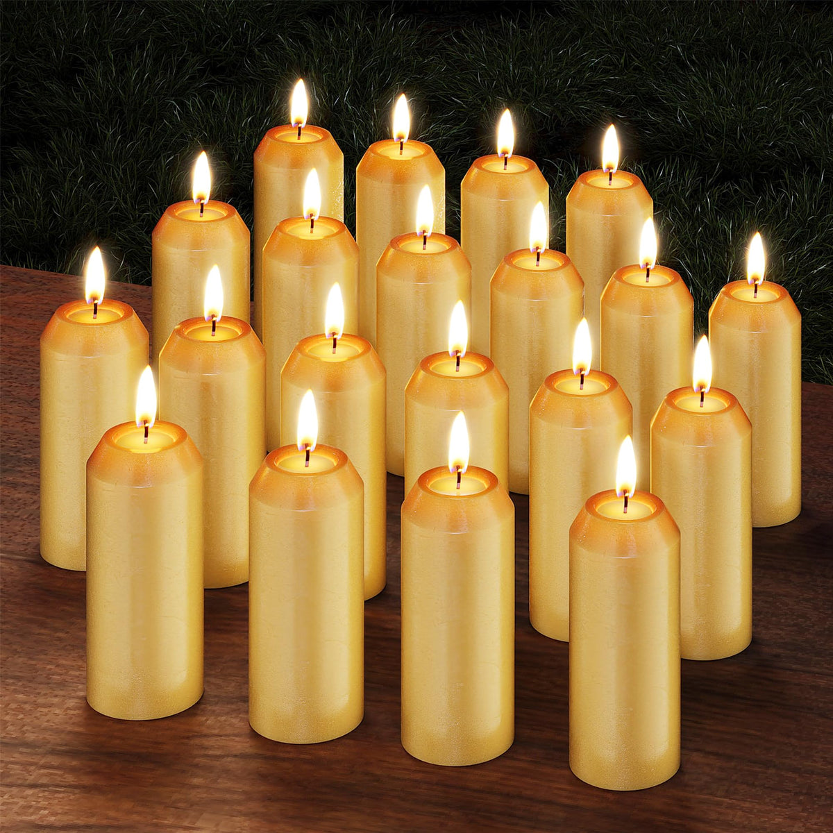 NOMFIX beeswax candle pack 20 shows long burn time for emergencies.