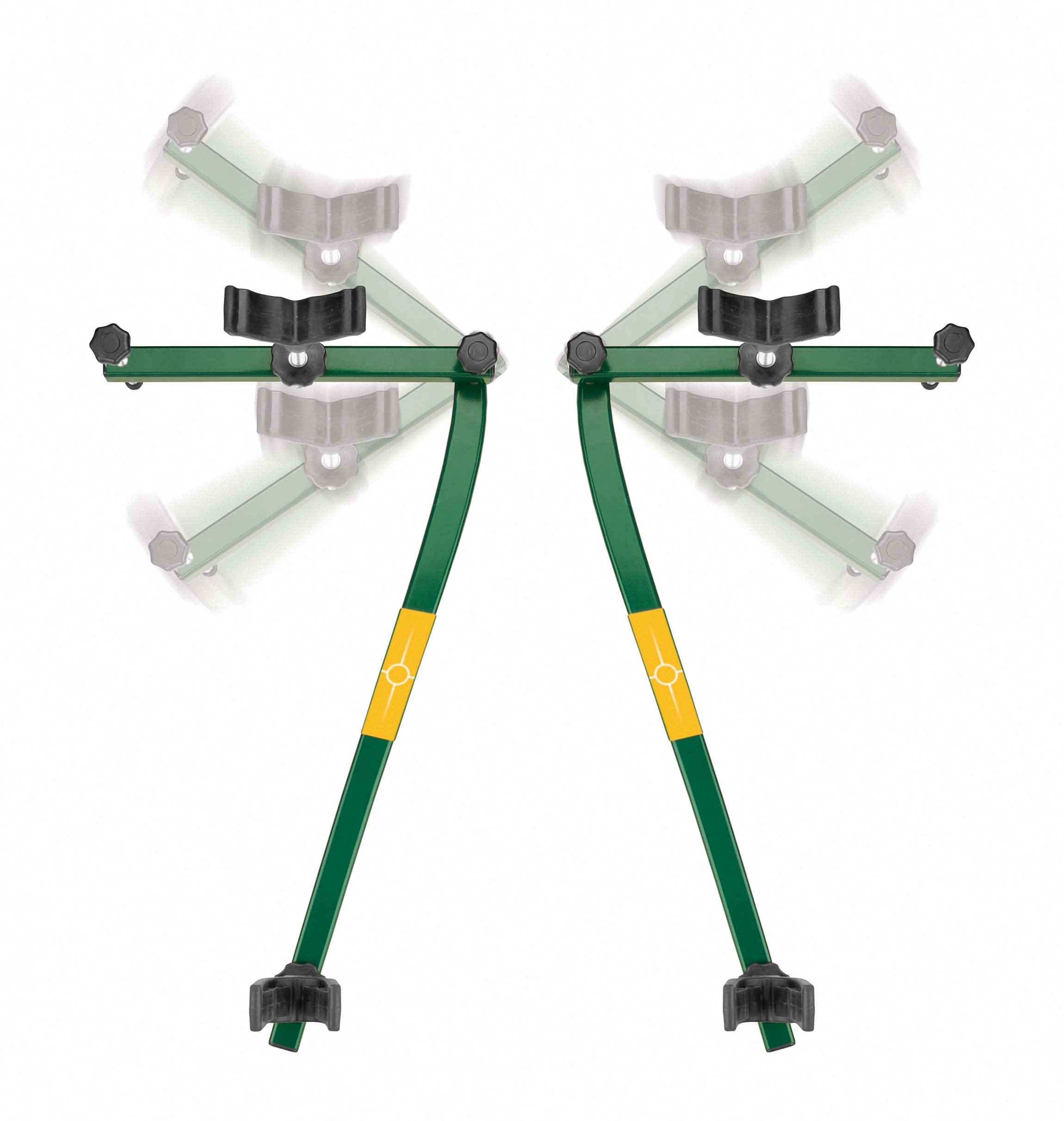 Over-molded supports protect firearm finishes