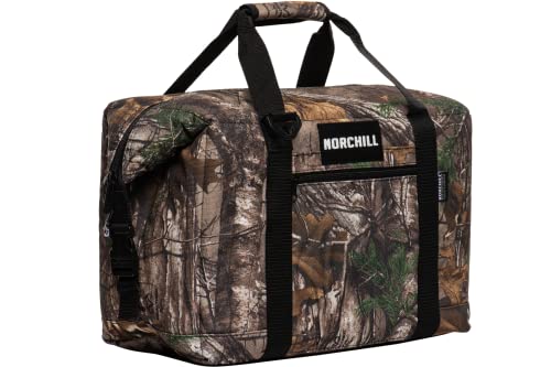 NorChill 48 Can Cooler zipper close-up highlighting leak-resistant seams for spill protection