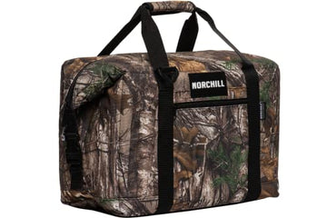 NorChill 48 Can Cooler zipper close-up highlighting leak-resistant seams for spill protection