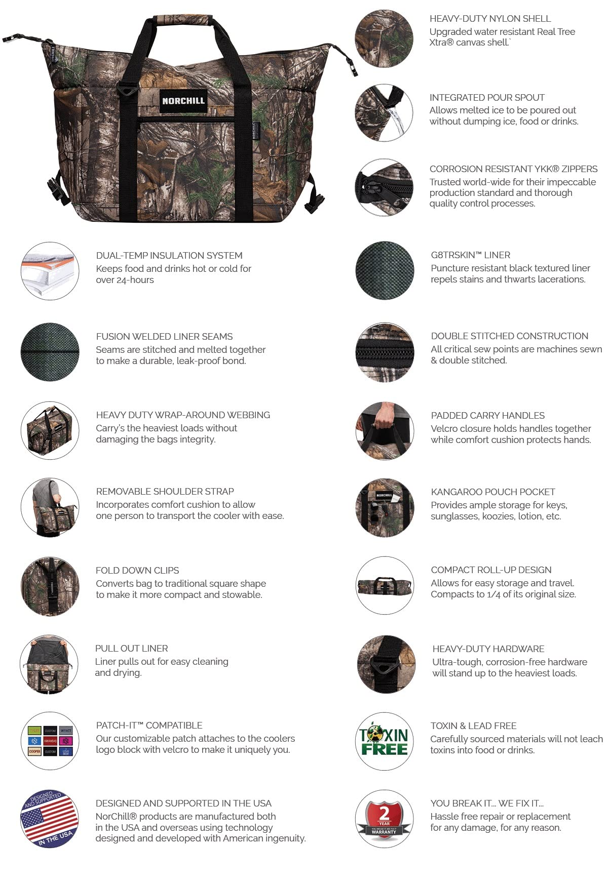 NorChill manufactured with USA and overseas facilities for durability