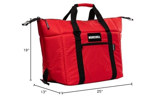 Removable shoulder strap with comfort cushion eases single-person carrying.