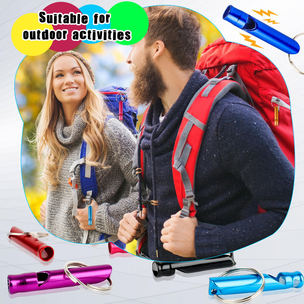 Norcoin compact-size whistle fits in pocket for fast access on hikes