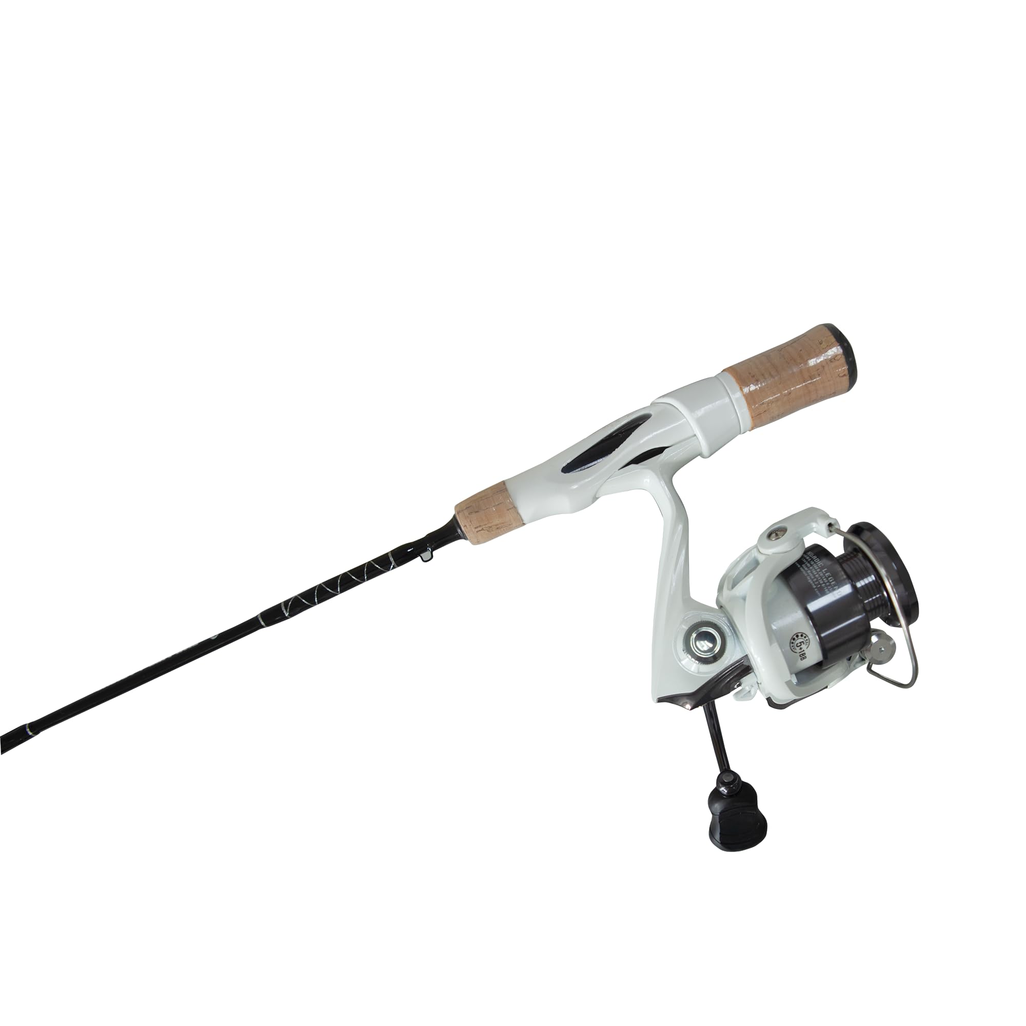 Carbon fiber rod close-up highlights lightweight strength and responsive action.