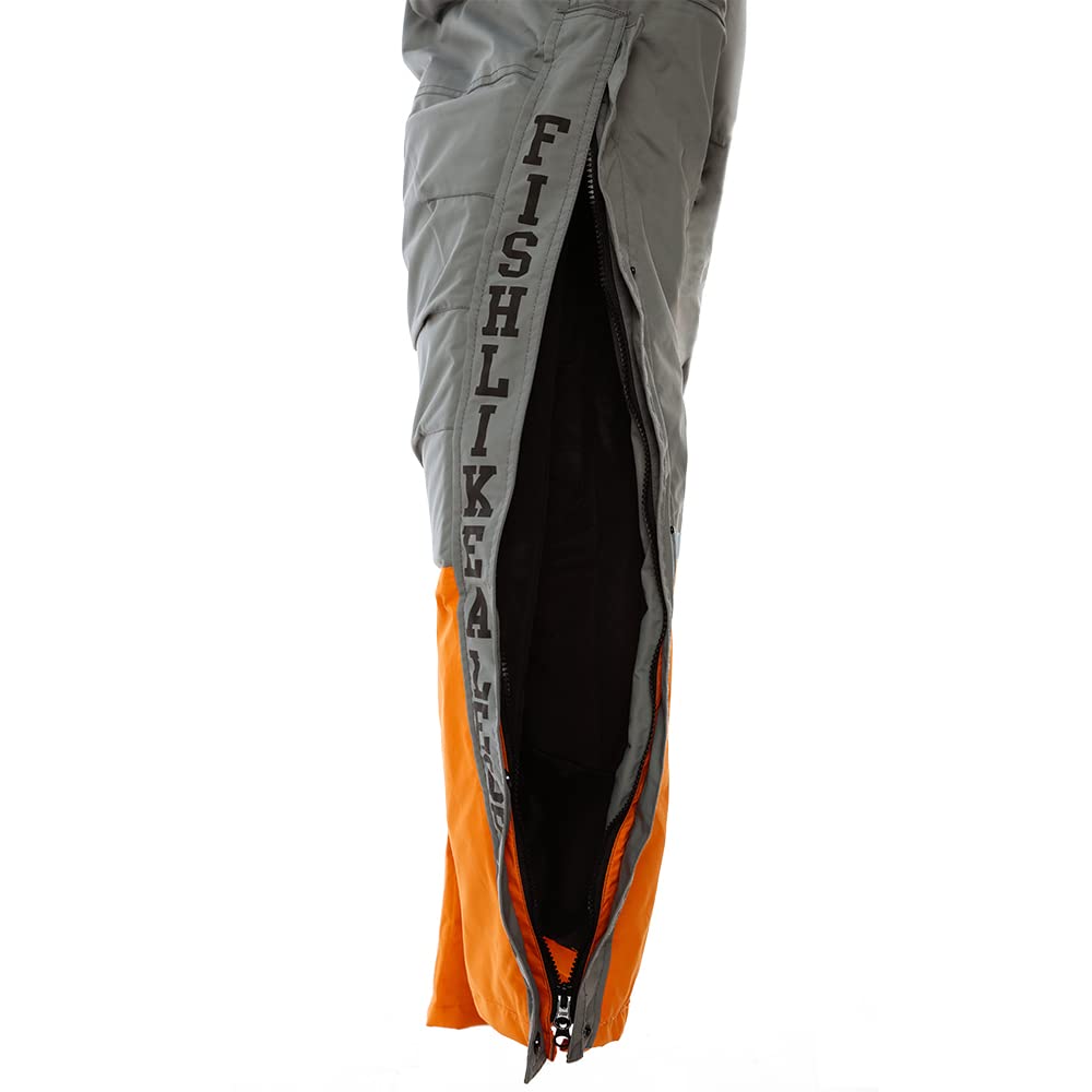 Nordic Legend ice fishing suit waterproof nylon oxford fabric blocks wind and moisture.