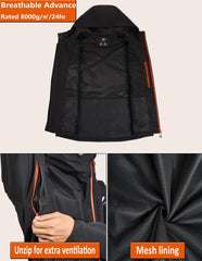 NORDIC OUTLAND breathable mesh lining aids heat and moisture management