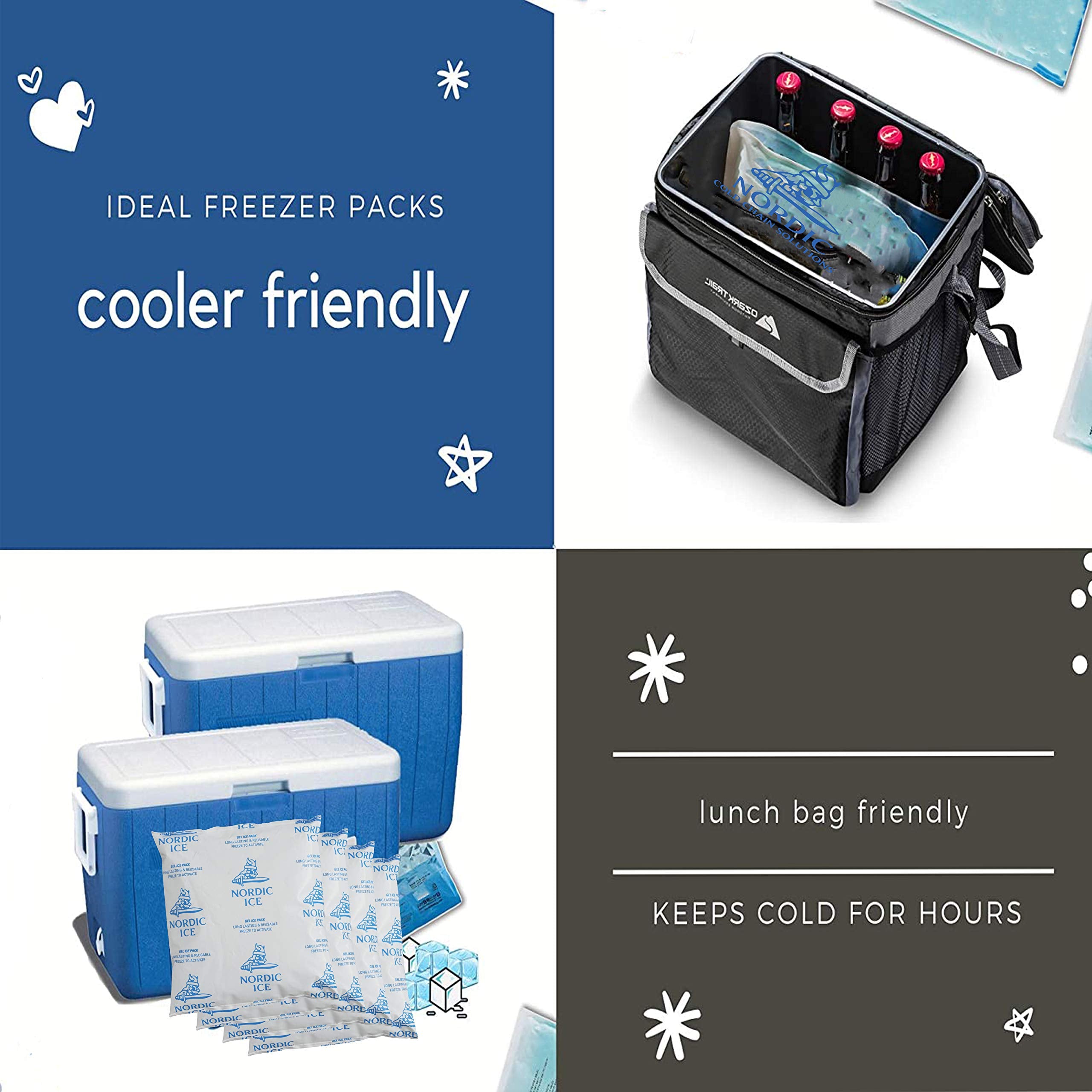 Nordic Pure Ice Packs used during grocery trips to keep cold items intact.