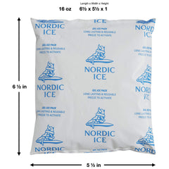 Nordic Pure Ice Packs stored in a fridge helping keep perishables fresh longer.