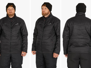 NORFIN Extreme 5 Heat Liner S worn under an outer jacket in cold weather