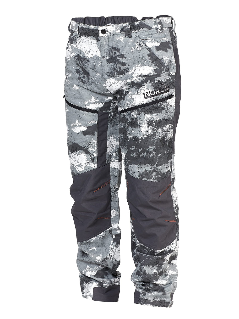 NORFIN Sigma Canvas Pants front view in camo, versatile outdoor wear.