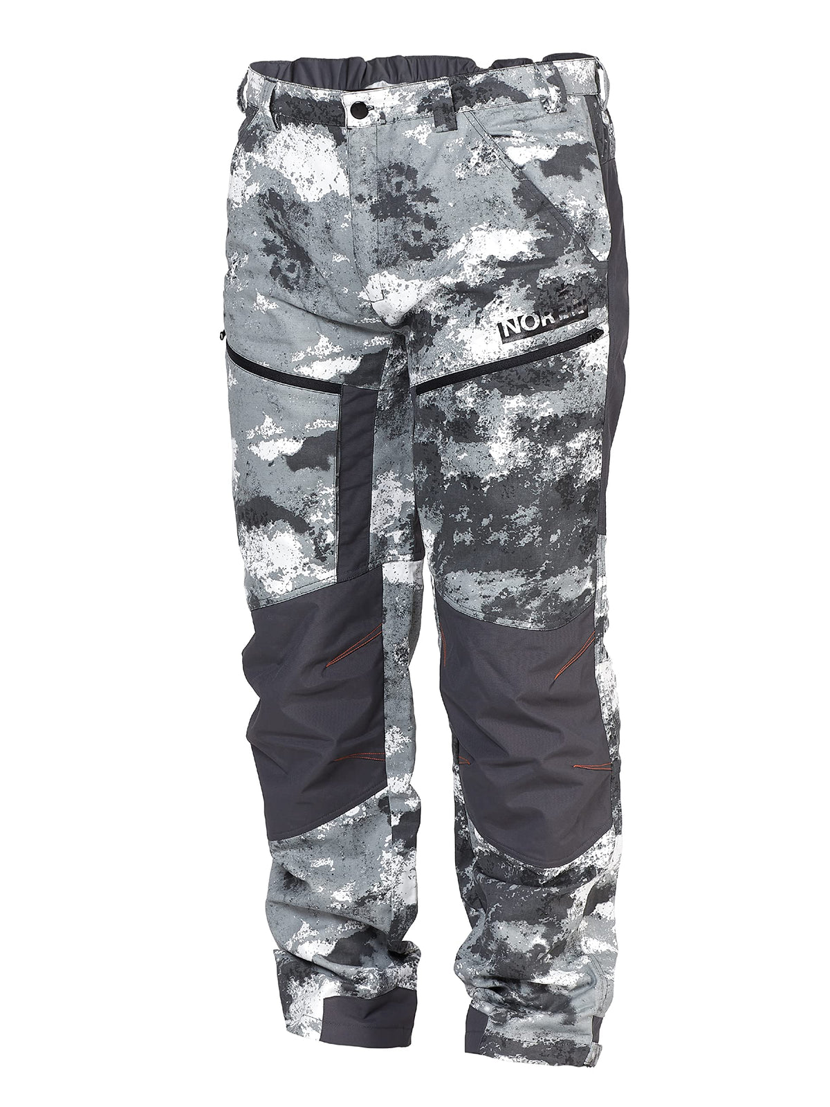 NORFIN Sigma Canvas Pants front view in camo, versatile outdoor wear.