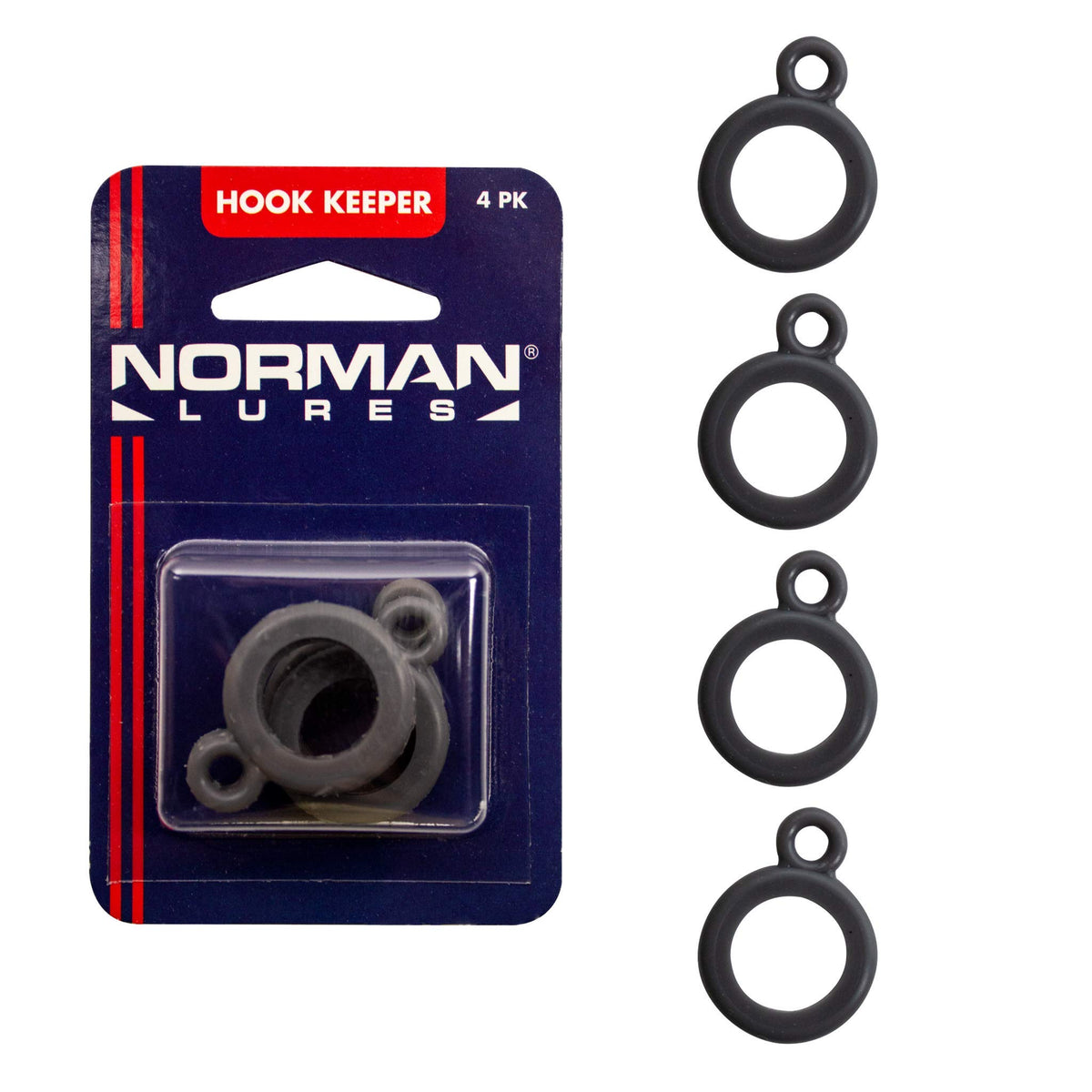 Norman Hook Keeper installed on rod prevents guide nicking during casts