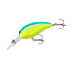 Norman Middle N mid-depth crankbait shows wide wobble for 7-9 ft depths, ideal search bait.
