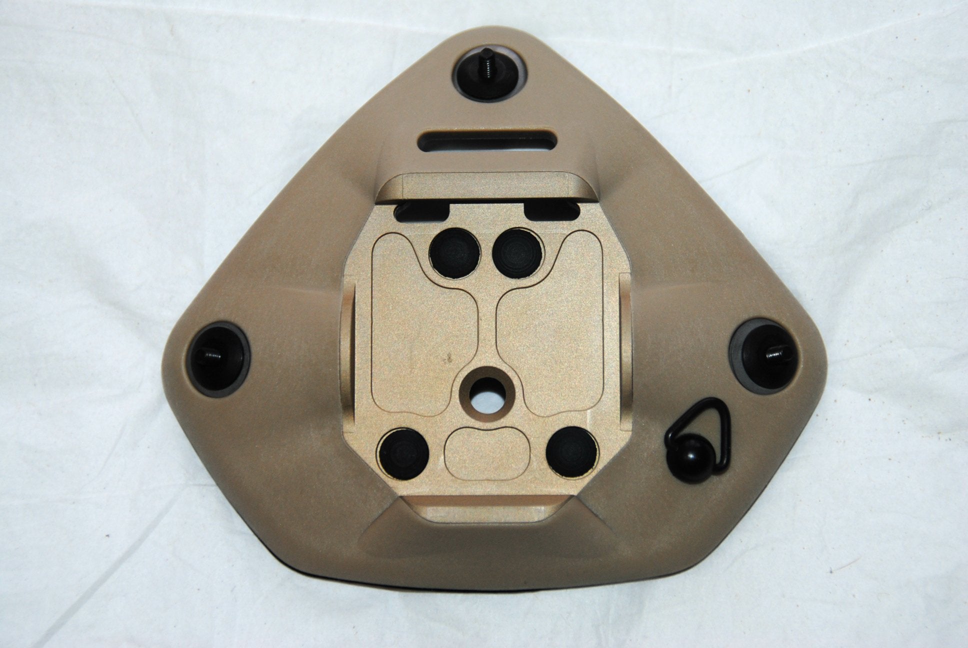 Norotos Universal Shroud 3-Hole Mount secures NVG alignment on ballistic helmets