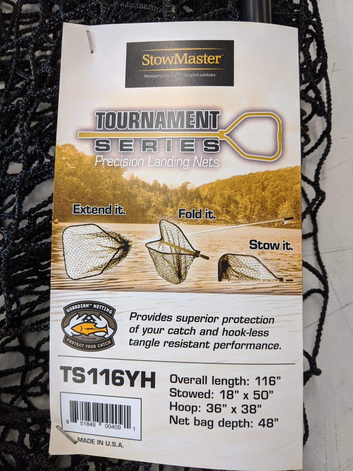 Norsemen TS116YH muskie net 116 inch reach for swift landing