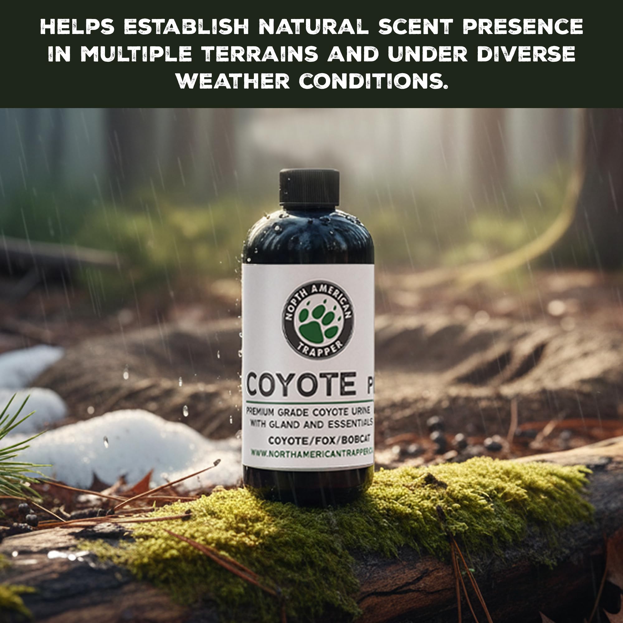 North American Trapper Coyote Plus field packaging highlights durability and resealability for field ops