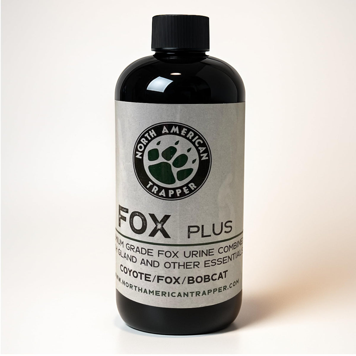 North American Trapper Fox Plus bottle front view for field deployment