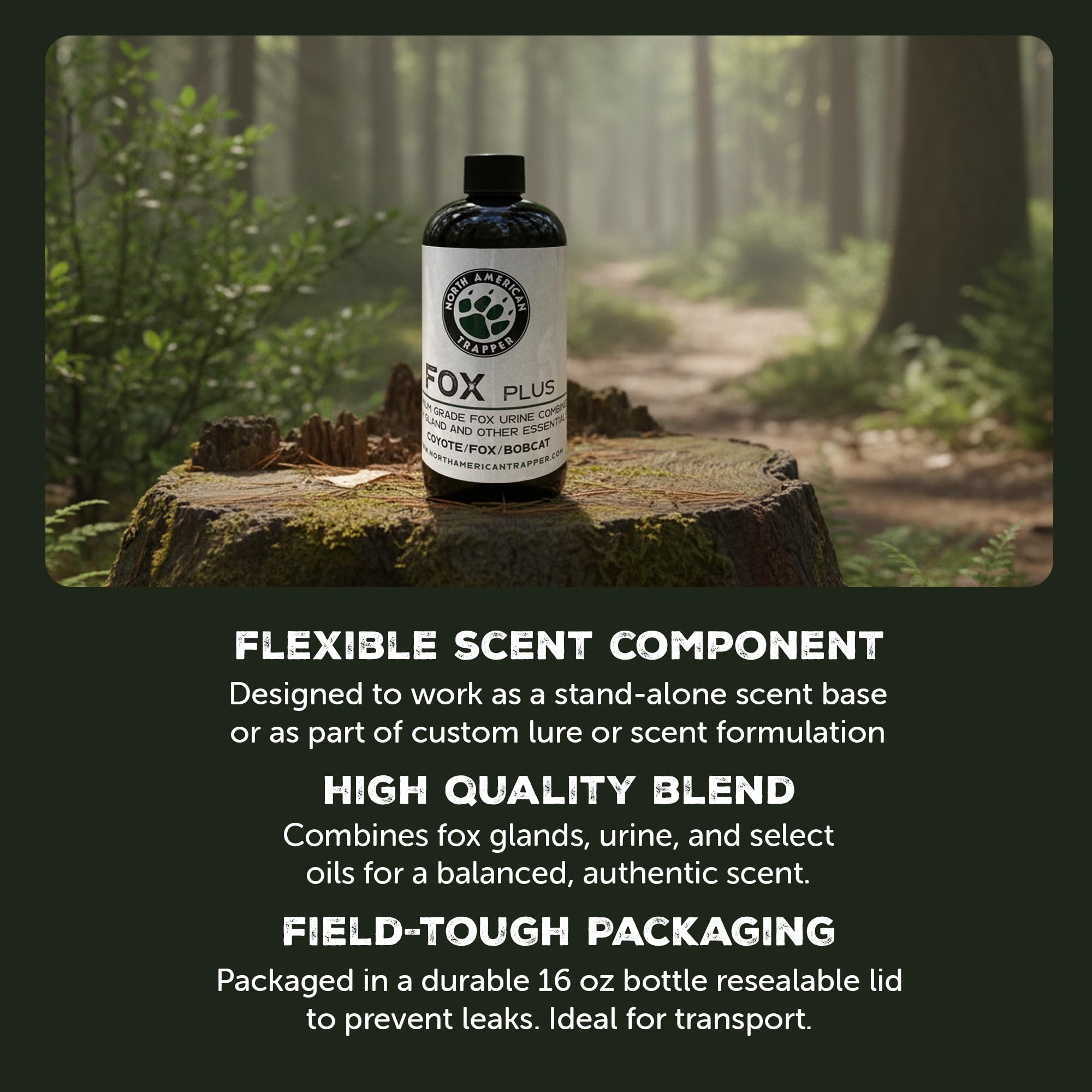 North American Trapper Fox Plus field-ready base for canine scent applications