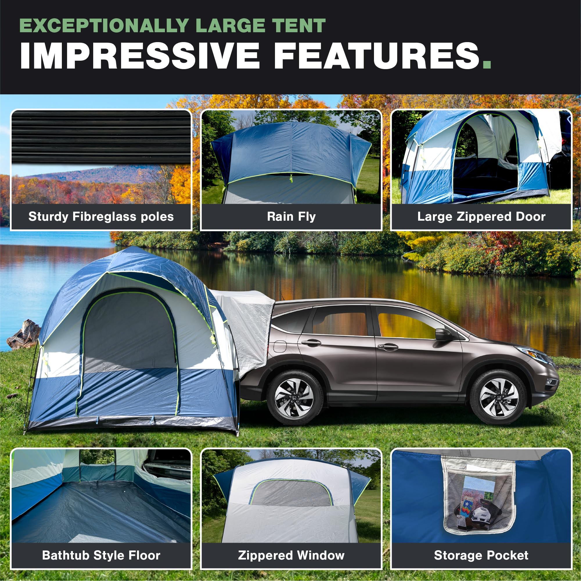 North East Harbor SUV tent 10-minute assembly for spontaneous trips