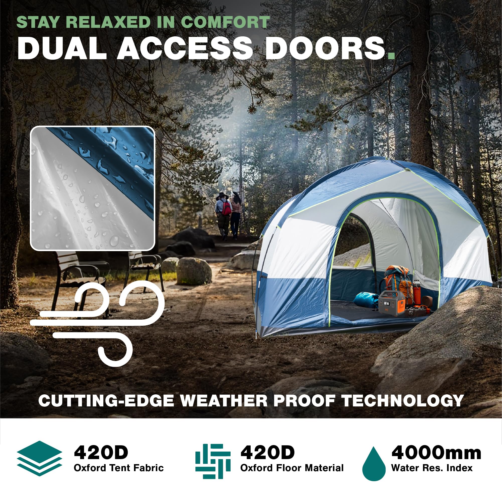North East Harbor SUV tent durable materials ensure long lasting weekend adventures