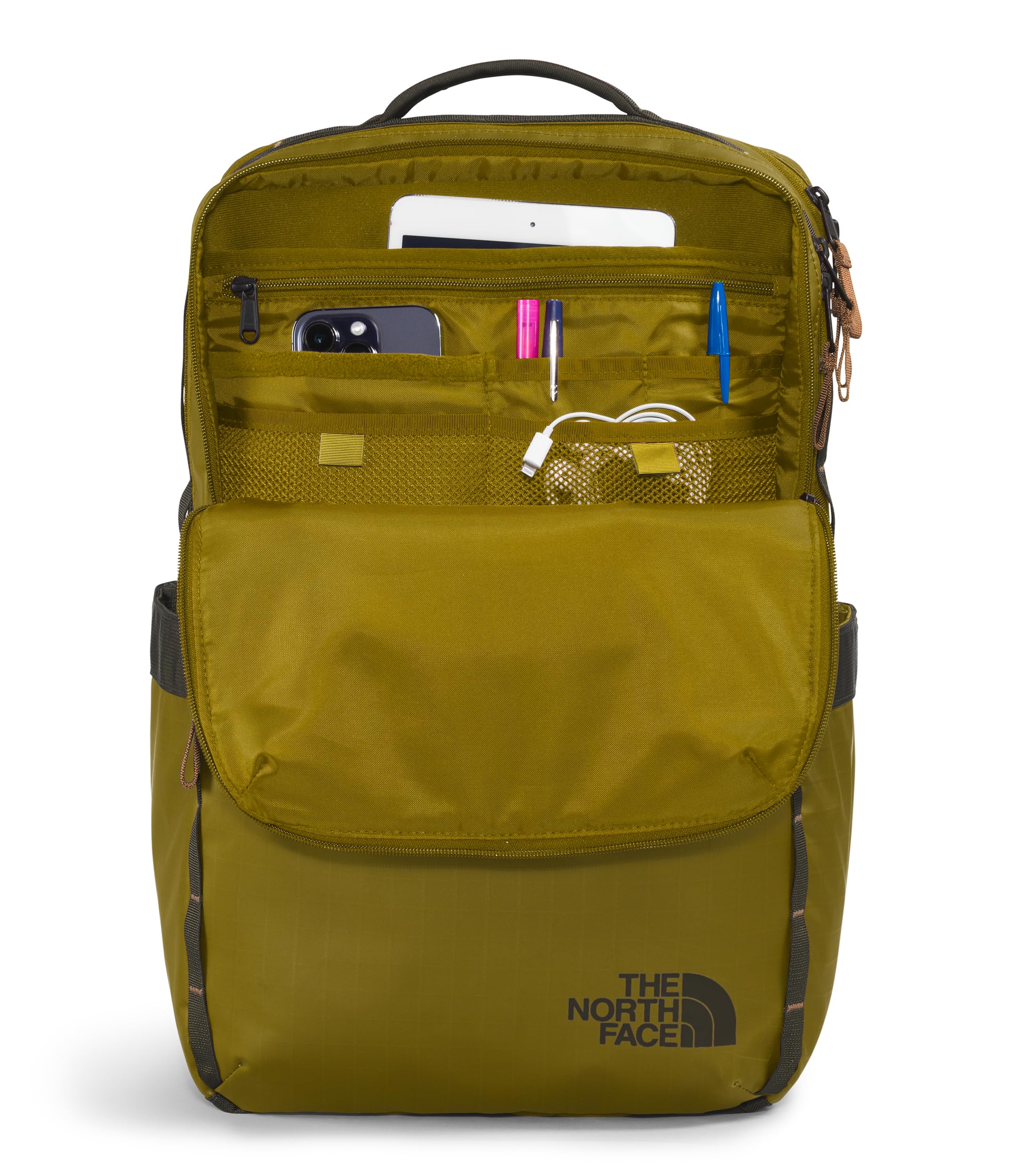 The North Face Base Camp Voyager Daypack worn on back demonstrates modern daily-use versatility for travel.